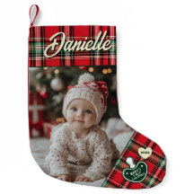 Custom Foto Baby's First Christmas
