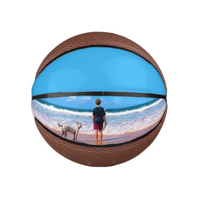 Custom Foto Basketball Geschenk mit Ihren Fotos (Vorderseite)