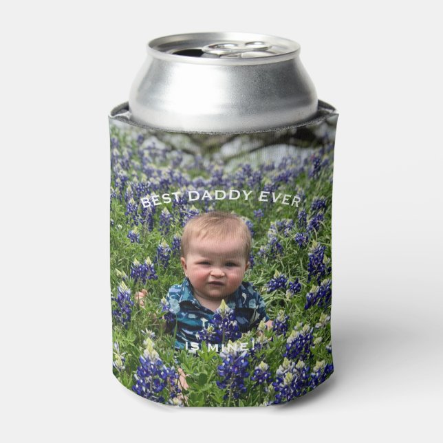 Custom Foto Best Daddy Vatertag Dosenkühler (Kanne Vorderseite)