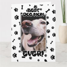 Custom Foto Best Dog Mama je Mütter Tag