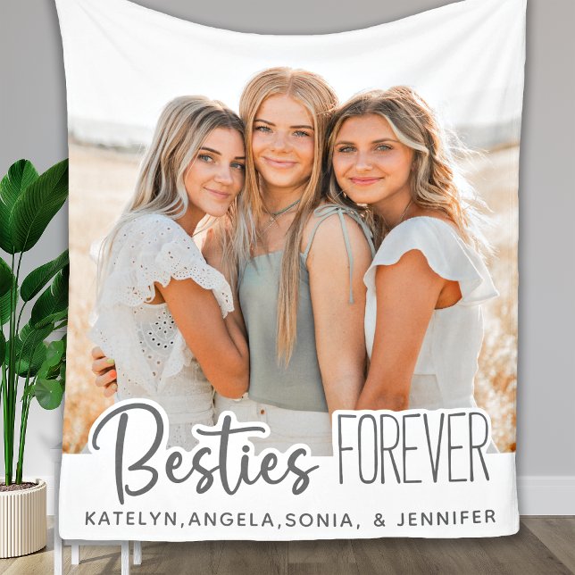 Custom Foto Best Friends Forever Fleece Blanket (Von Creator hochgeladen)