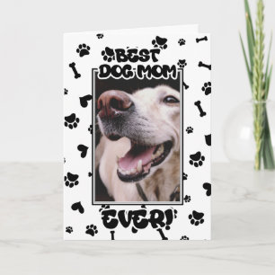 Custom Foto Best Hund Mama je Muttertag Karte