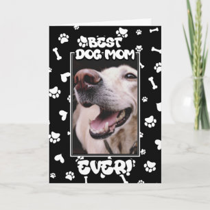 Custom Foto Best Hund Mama je Muttertag Karte