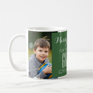 Custom Foto Best Oma Weihnachts-Tasse Grün Kaffeetasse