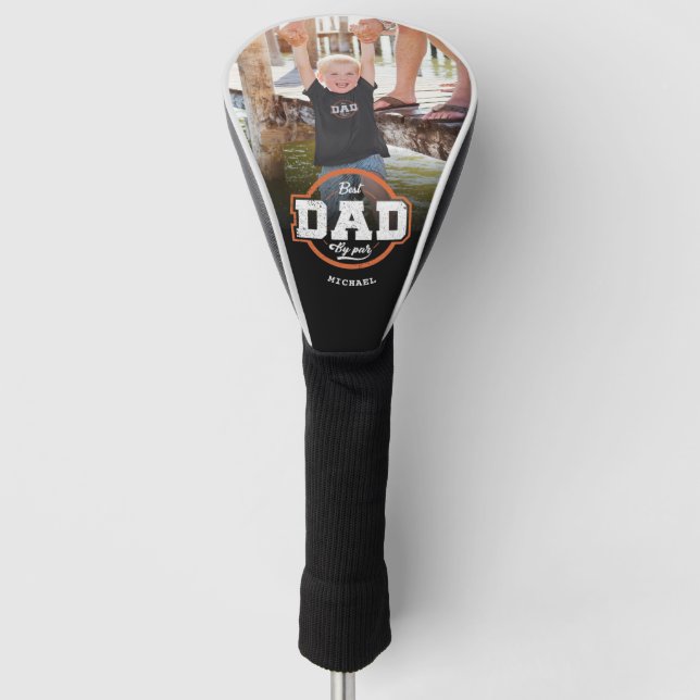 Custom Foto Best Vater by Par Golf Head Cover Headcover (Vorderseite)