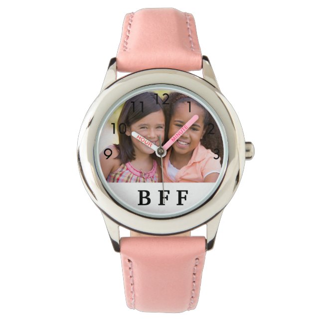 Custom Foto BESTE FREUNDIN beste Freunde für immer Armbanduhr (Vorderseite)