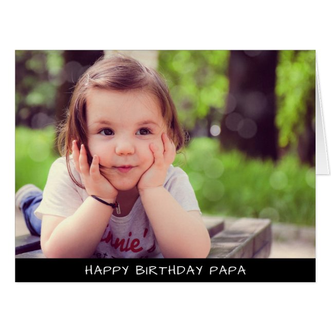 Custom Foto Birthday (Vorderseite (Horizontal))