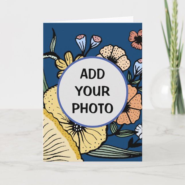 Custom Foto, Birthday card, Custom Card Karte (Vorderseite)