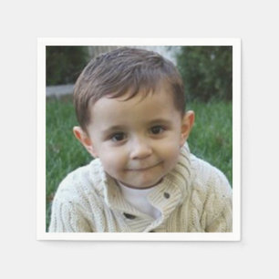 Custom Foto Birthday Paper Napkin Serviette