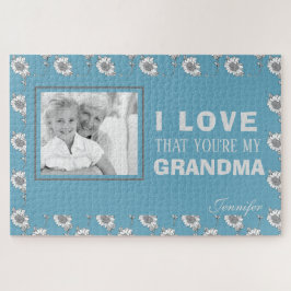 Custom Foto Blue I Liebe, dass Sie mein Oma sind