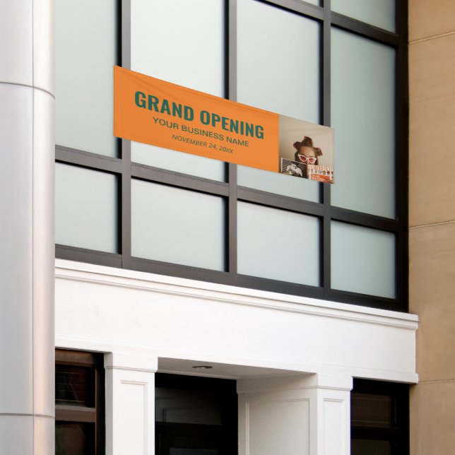 Custom Foto Business Grand Opening Marketing Banner (Äußeres Gebäude)