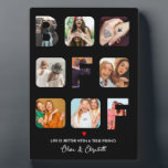 Custom Foto Collage Besties BESTE FREUNDIN Niedlic Fotoplatte<br><div class="desc">Custom Foto Collage Besties BESTE FREUNDIN Niedliche Geschenke</div>
