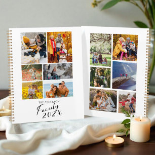 Custom Foto Collage der 2025-Familie Planer