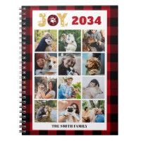 Custom Foto Collage Dog Lover Red Buffalo Kariert