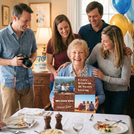 Custom Foto Collage Geschenke für 70 Jahre alte Fr Leinwanddruck