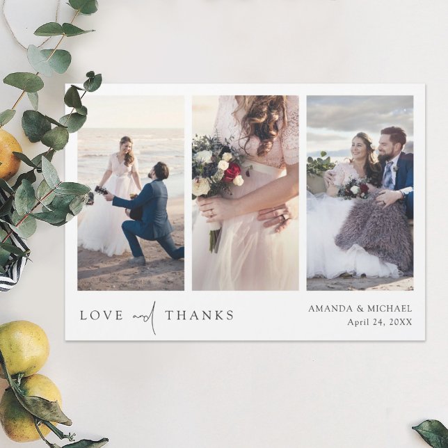 Custom Foto Collage Hochzeit Danke Magnet (Von Creator hochgeladen)