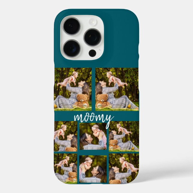 Custom Foto Collage iPhone Case - Personalisiert (Rückseite)