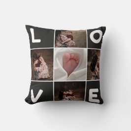 Custom Foto Collage LIEBE Pillow - Personalisiert Kissen
