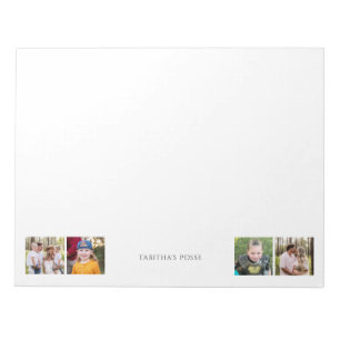 Custom Foto Collage "Name's Posse" Niedlich Notizblock