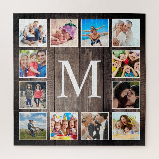 Custom Foto Collage Rustic Bauernfamilie (Vertikal)