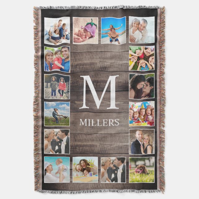 Custom Foto Collage Rustic Bauernfamilie Decke (Vorderseite Vertikal)