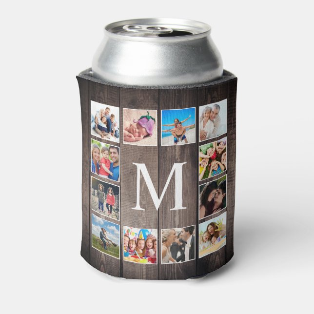 Custom Foto Collage Rustic Bauernfamilie Dosenkühler (Kanne Rückseite)
