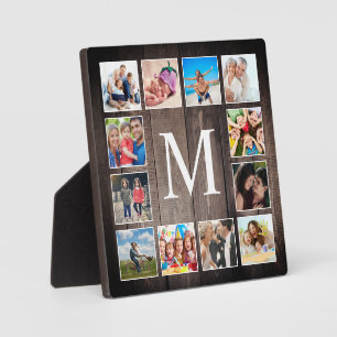 Custom Foto Collage Rustic Bauernfamilie Fotoplatte