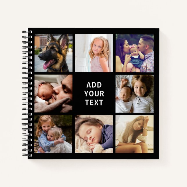 Custom Foto Collage Scrapbook Notizbuch (Vorderseite)