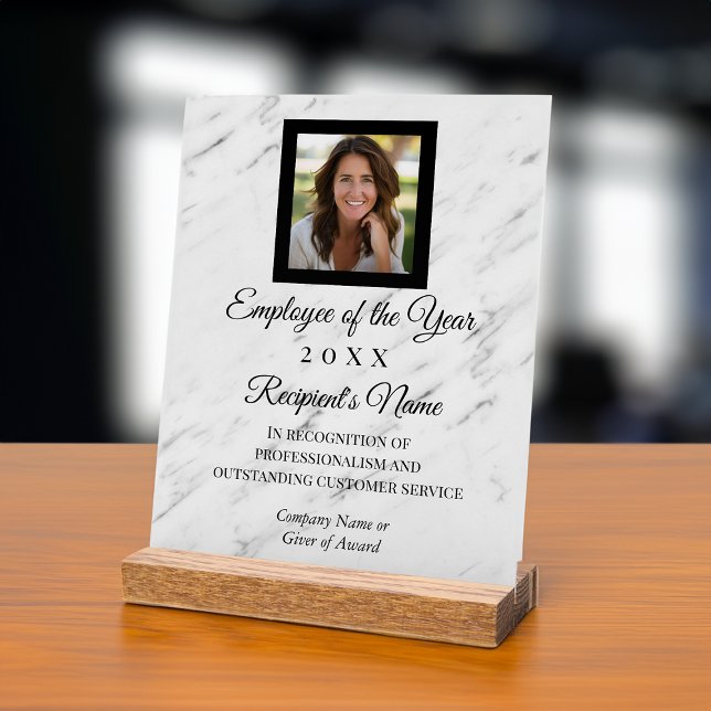 Custom Foto Corporate Gift Acrylic Trophy Plaque Acrylschild (custom photo employee of the year award)