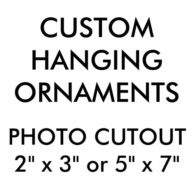 Custom Foto Cutout Weihnachtsgeschmack Fotoskulptur Ornament (Vorne)