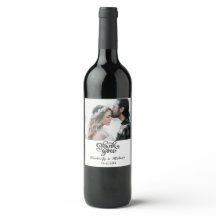 Custom Foto Danke Hochzeit