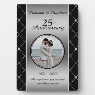 Custom Foto Diamonds Anniversary Plaque Fotoplatte