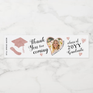 Custom Foto Elegant White Abschluss Vielen Dank