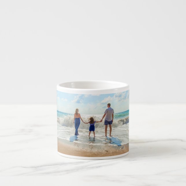 Custom Foto Espresso Cup Your Fvorite Fotos Gesche Espressotasse (Vorderseite)