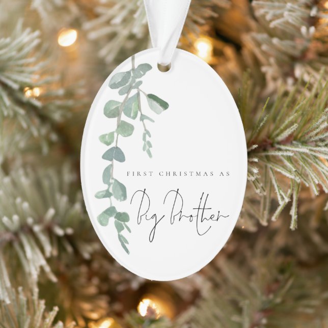Custom Foto Eucalyptus 1. Weihnachtsbräther Ornament (Baum)