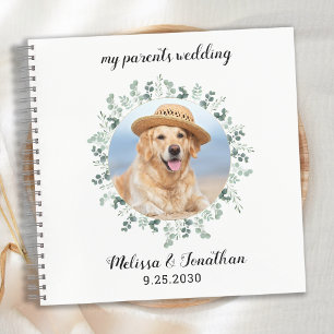 Custom Foto Eucalyptus Pet Wedding Guest Book Notizbuch