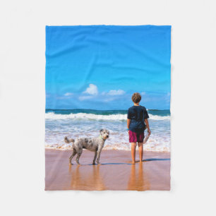 Custom Foto Fleece Blankke mit Ihren Haustier-Foto