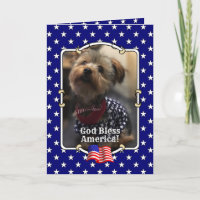 Custom Foto Frame USA American Flag Patriotic Fun