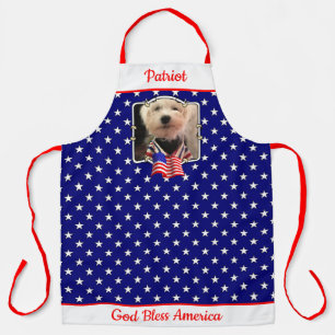 Custom Foto Frame USA American Flag Patriotic Fun Schürze