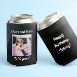 Custom Foto Funny Cool 30. Geburtstag Dosenkühler<br><div class="desc">Passen Sie Ihren Text und Ihr Foto an und wünschen Ihnen viel Glück zum Geburtstag mit diesen lustigen, einzigartigen Gastgeschenken! Perfekt für ein Party zum 30. Geburtstag, aber Nachrichten auf der Vorder- und Rückseite sind vollständig anpassbar. Ideal für jede Geburtstagsfeier im Freien, Bachelorette-Ausflüge oder jede andere Feier, um Erinnerungen zu...</div>