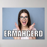 Custom Foto Funny Ermahgerd Meme Style