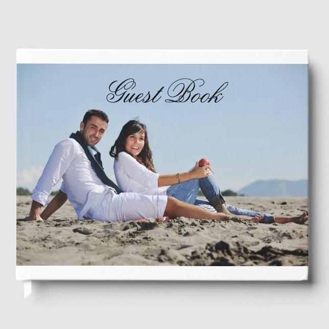 Custom-Foto für Hochzeitsfeier Gästebuch (Vorderseite)