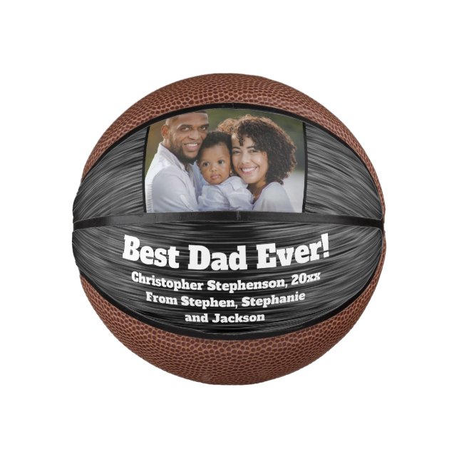 Custom Foto gedruckte Väter Day Basketball Ball (Vorderseite)