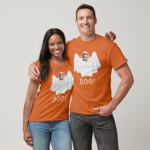 Custom Foto Geister spuky boo Happy Halloween Spaß T-Shirt