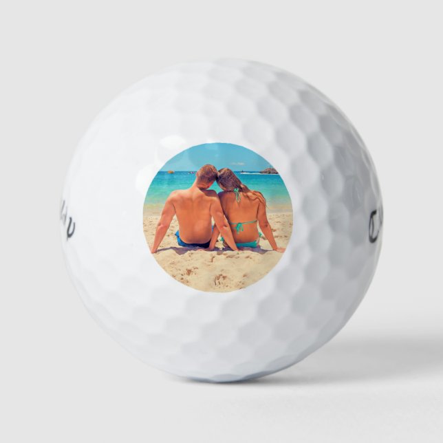 Custom Foto Golf Balls Geschenke Ihre Fotos Design Golfball (Vorderseite)