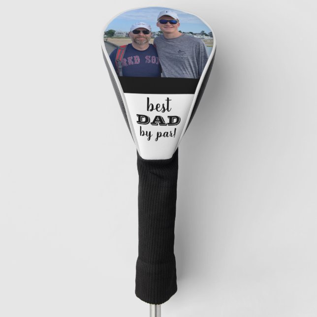 Custom Foto Golf Driver Cover - Geschenk für Papa Headcover (Vorderseite)