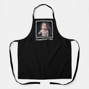 Custom Foto Grandmas Girl Cooking Schürze