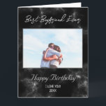 Custom Foto Happy Birthday Best Boyfriend jemals Karte<br><div class="desc">Custom Foto Happy Birthday Best Boyfriend Ever Card</div>