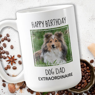Custom Foto Happy Birthday Best Vater Ever Hund Va Kaffeetasse