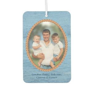 Custom Foto Happy Vathers Day Vater Autolufterfrischer